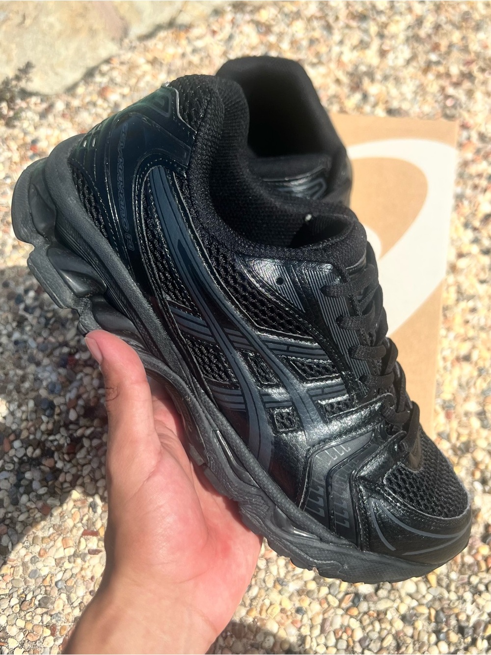 Asics Men's Black Athletic Running Shoe